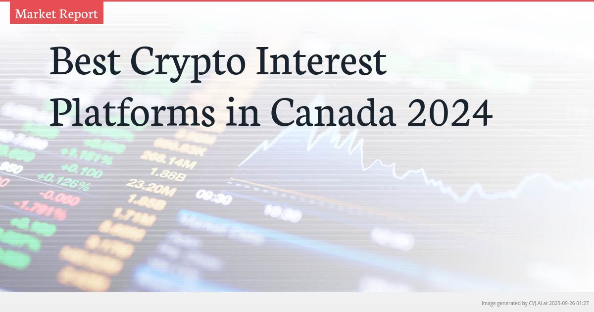 Best Crypto Interest Platforms in Canada 2024