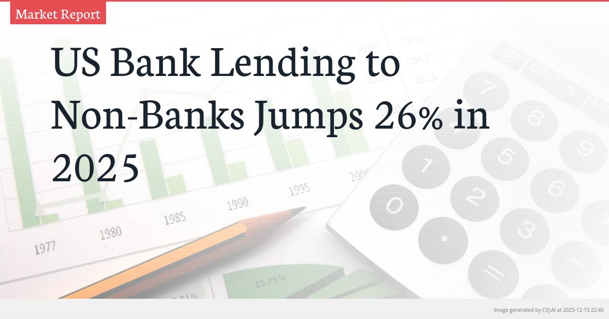 US Bank Lending to Non-Banks Jumps 26% in 2025
