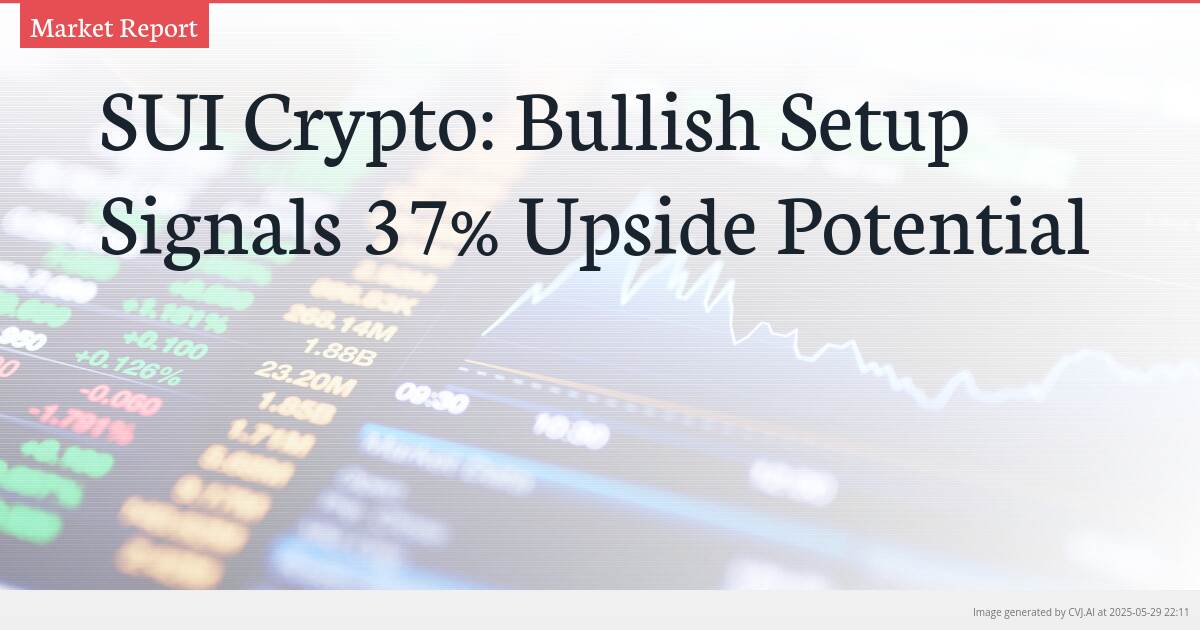 SUI Crypto: Bullish Setup Signals 37% Upside Potential