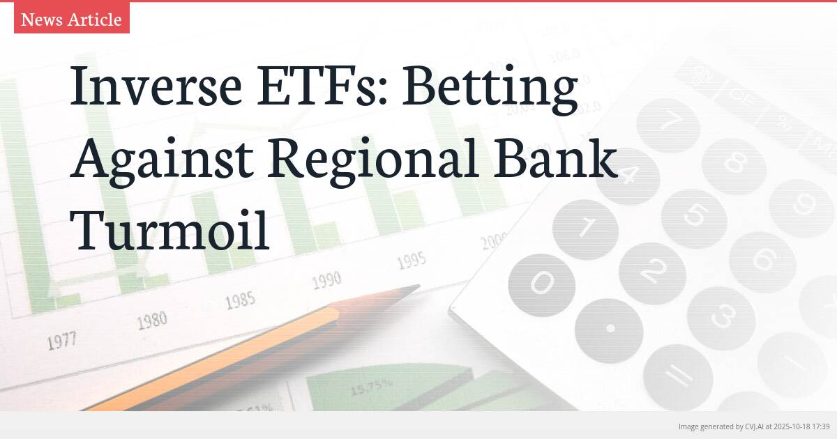 Inverse ETFs: Betting Against Regional Bank Turmoil