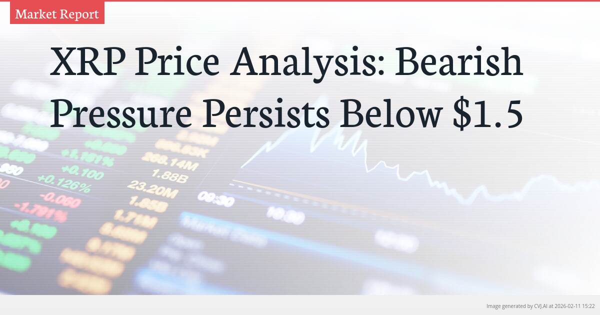 XRP Price Analysis: Bearish Pressure Persists Below $1.5