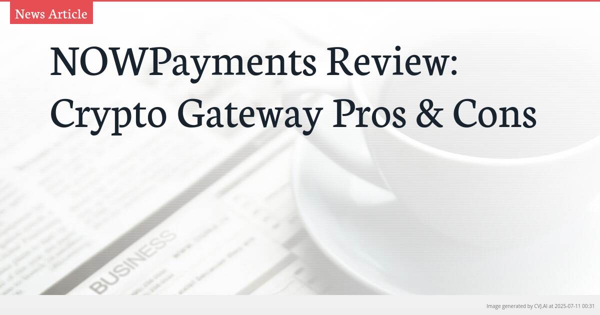 NOWPayments Review: Crypto Gateway Pros & Cons