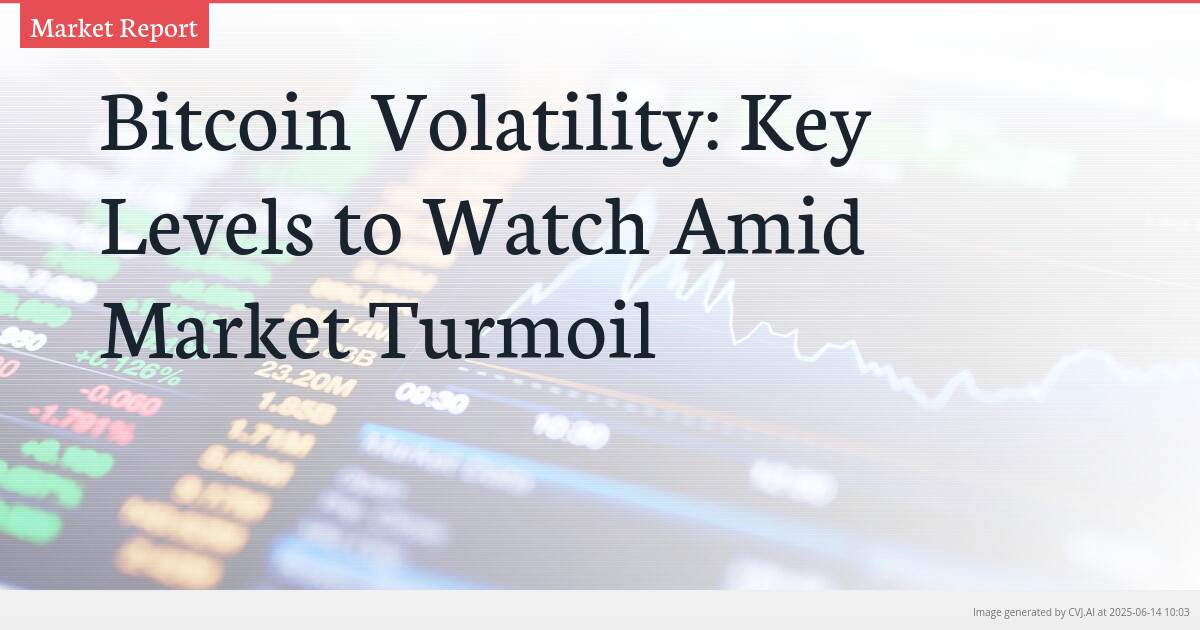 Bitcoin Volatility: Key Levels to Watch Amid Market Turmoil