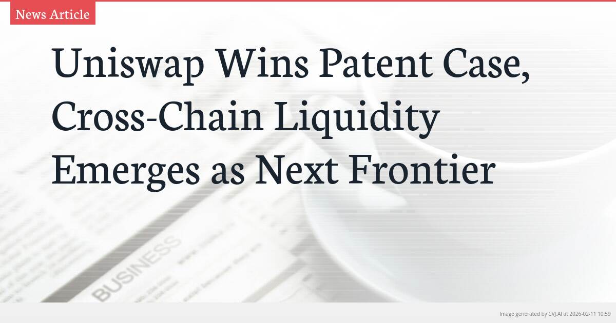 Uniswap Wins Patent Case, Cross-Chain Liquidity Emerges as Next Frontier