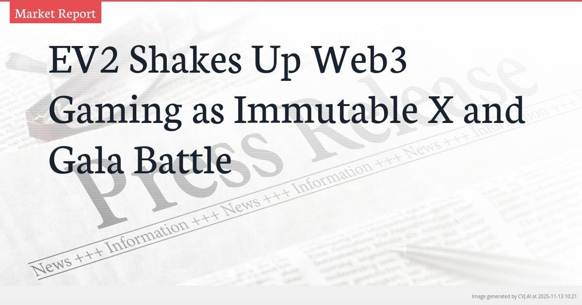 EV2 Shakes Up Web3 Gaming as Immutable X and Gala Battle