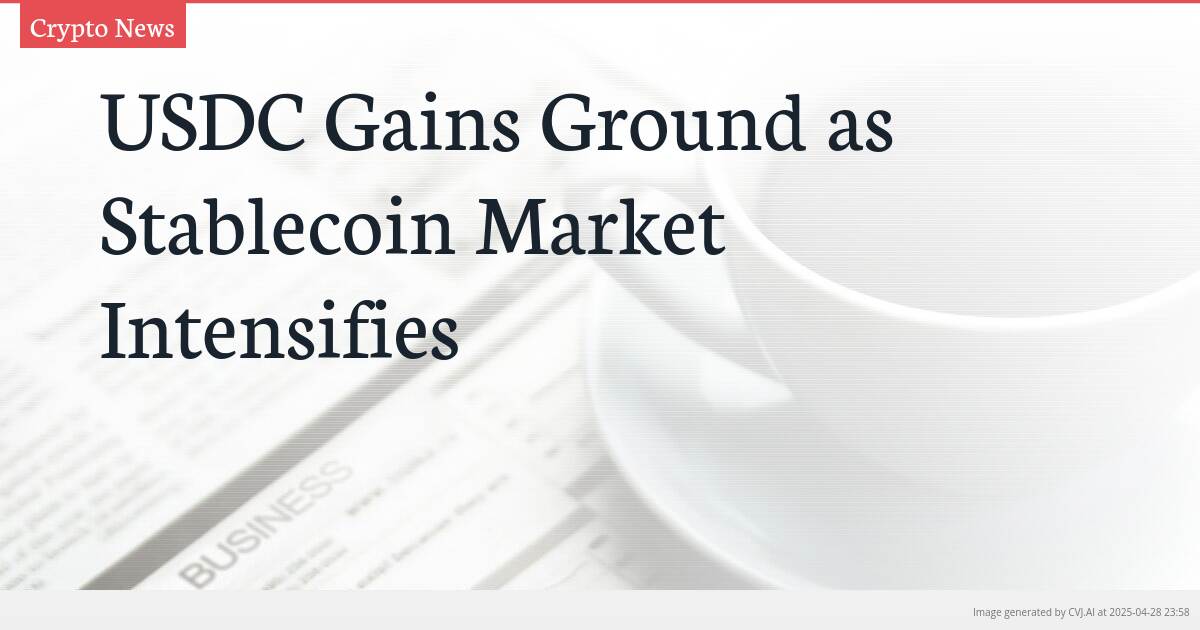 USDC Gains Ground as Stablecoin Market Intensifies